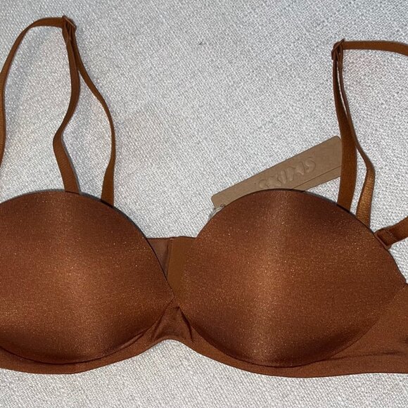 SKIMS Push Up Strapless Bra - 32A - Bronze - Picture 1 of 3